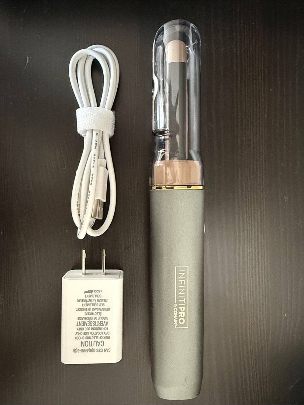 INFINITIPRO by CONAIR curling iron - Gray & Rose Gold